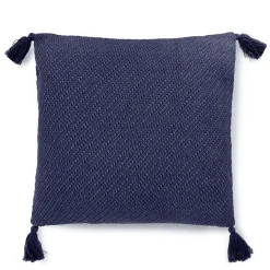 HOMLA Poszewka Morris Z Fredzlami Granatowa 45X45 Cm