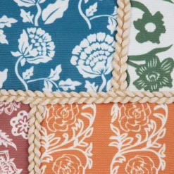 HOMLA Poszewka Sagri Wielokolorowa Z Motywem Kwiatow 45X45 Cm