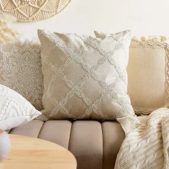 HOMLA Poszewka Salvi Haftowana Ecru 45X45 Cm