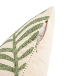 HOMLA Poszewka Seli W Wyszywane Monstery Zielona 45X45 Cm