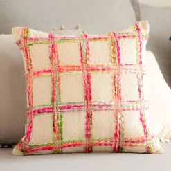 HOMLA Poszewka Tanis Z Kolorowymi Nitkami 45X45 Cm