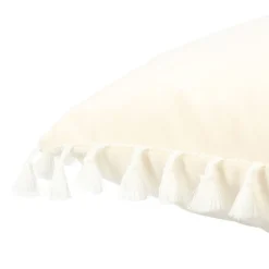 HOMLA Poszewka Urda Ecru Z Fredzlami 45X45 Cm