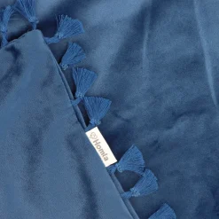 HOMLA Poszewka Urda Granatowa Z Fredzlami 45X45 Cm