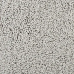 HOMLA Pufa Alda Szara W Tkaninie Teddy 50X40X44 Cm