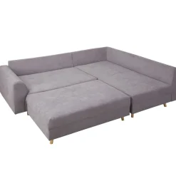 HOMLA Pufa Do Naroznika Szara Semi 120X70X40 Cm All 999400