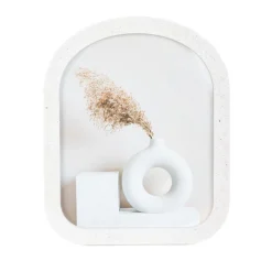 HOMLA Ramka Na Zdjecie Anga Polokragla Z Imitacji Betonu 20X25 Cm