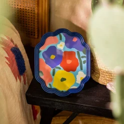 HOMLA Ramka Na Zdjecie Floral Aura Granatowa 20X25 Cm