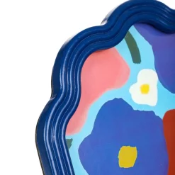 HOMLA Ramka Na Zdjecie Floral Aura Granatowa 20X25 Cm