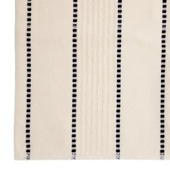 HOMLA Ręcznik Amori Bezowy W Niebieskie Pasy 100X150Cm