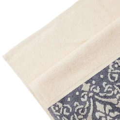 HOMLA Ręcznik Daphne Ecru Z Niebieska Bordiura 70X130Cm