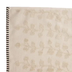 HOMLA Ręcznik Leslie Z Obszyciami Bezowy 50X90Cm