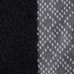 HOMLA Ręcznik Teri Czarno-Szary 70X130Cm