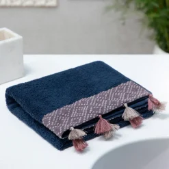 HOMLA Ręcznik Teri Granatowo-Rozowy 50X90Cm