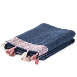 HOMLA Ręcznik Teri Granatowo-Rozowy 70X130Cm