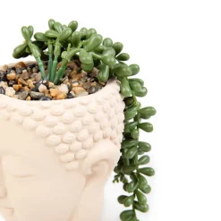 HOMLA Roslina Sztuczna Esin W Bezowej Donicy 13X12X19 Cm