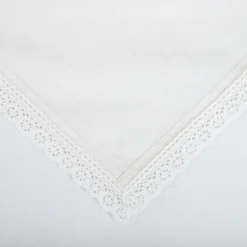 HOMLA Serweta Asen Z Koronkowym Wykonczeniem Ecru 80X80