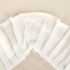 HOMLA Serweta Linela Z Bawelniana Falbanka 80X80 Cm