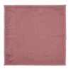 HOMLA Serwetka Elin Muslinowa Z Koronkowa Lamowka Rozowa 40X40
