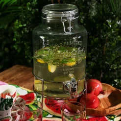 HOMLA Sloik Freya Z Kranikiem Szklany L 6 L