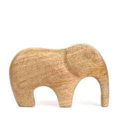 HOMLA Slon Abbou Z Drewna Mango 17X5X11 Cm