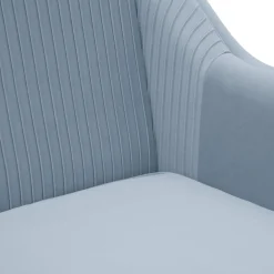 HOMLA Sofa Avant Sofa 2-Osobowa, Welurowa Szara 127X82X81.5 Cm