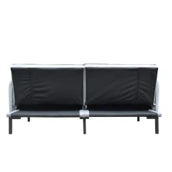 HOMLA Sofa Canto 3-Osobowa, Z Funkcja Spania, Welurowa Szara 199X90X85 Cm