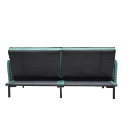 HOMLA Sofa Canto 3-Osobowa, Z Funkcja Spania, Welurowa Zielona 199X90X85 Cm