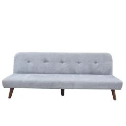 HOMLA Sofa Rinko Sofa 3-Osobowa, Z Funkcja Spania, Ciemnoszara 195X81X74 Cm