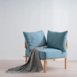 HOMLA Sofa Seri Modulowa Niebieska 74X86X86 Cm