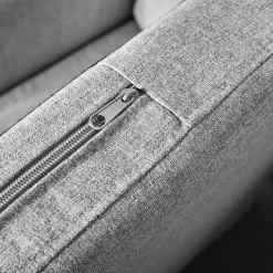 HOMLA Sofa Sophie W Tkaninie Jasnoszara 130X75X93 Cm