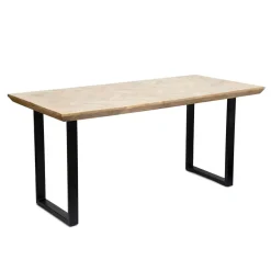 HOMLA Stol Mangata Lite Drewno Mango + Metal 140X70X76 Cm