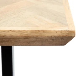 HOMLA Stol Mangata Lite Drewno Mango + Metal 140X70X76 Cm