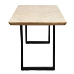 HOMLA Stol Mangata Lite Drewno Mango + Metal 160X80X76 Cm