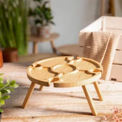 HOMLA Stolik Bambou Bambusowy 27,5X2Cm