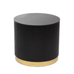 HOMLA Stolik Kawowy Tabi Matowy Czarny 40X36 Cm