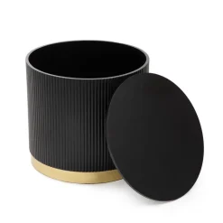 HOMLA Stolik Kawowy Tabi Matowy Czarny 40X36 Cm