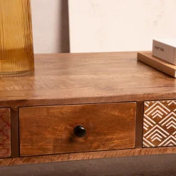 HOMLA Stolik Kawowy Tayo Lite Drewno Mango 117X65X35 Cm