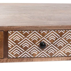 HOMLA Stolik Kawowy Tayo Lite Drewno Mango 117X65X35 Cm