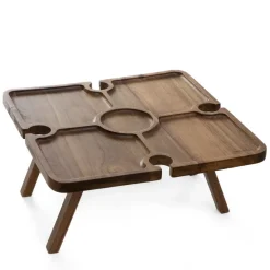 HOMLA Stolik Mooka Akacjowy 34X34Cm