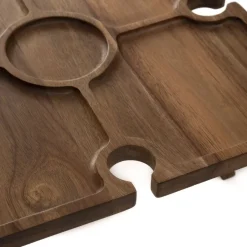 HOMLA Stolik Mooka Akacjowy 34X34Cm