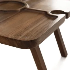 HOMLA Stolik Mooka Akacjowy 34X34Cm