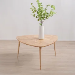 HOMLA Stolik Purnam Naturalny 90X90X45,5 Cm