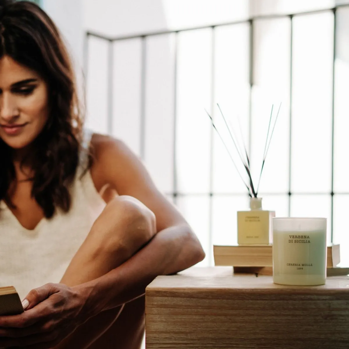 CERERIA MOLLA Swieca Botique Premium Verbena Di Sicilia 8X9 Cm