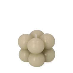 HOMLA Swieca Bubble Bezowa 6X6X6 Cm