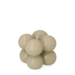 HOMLA Swieca Bubble Bezowa 6X6X6 Cm