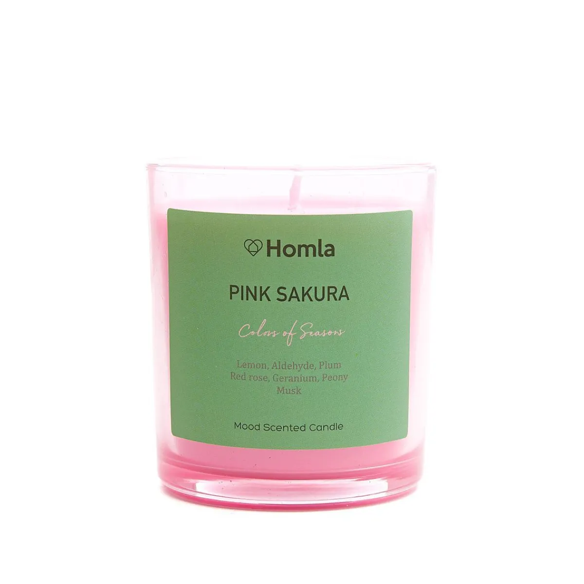 HOMLA Swieca Zapachowa Colors Of Seasons Pink Sakura 150 G