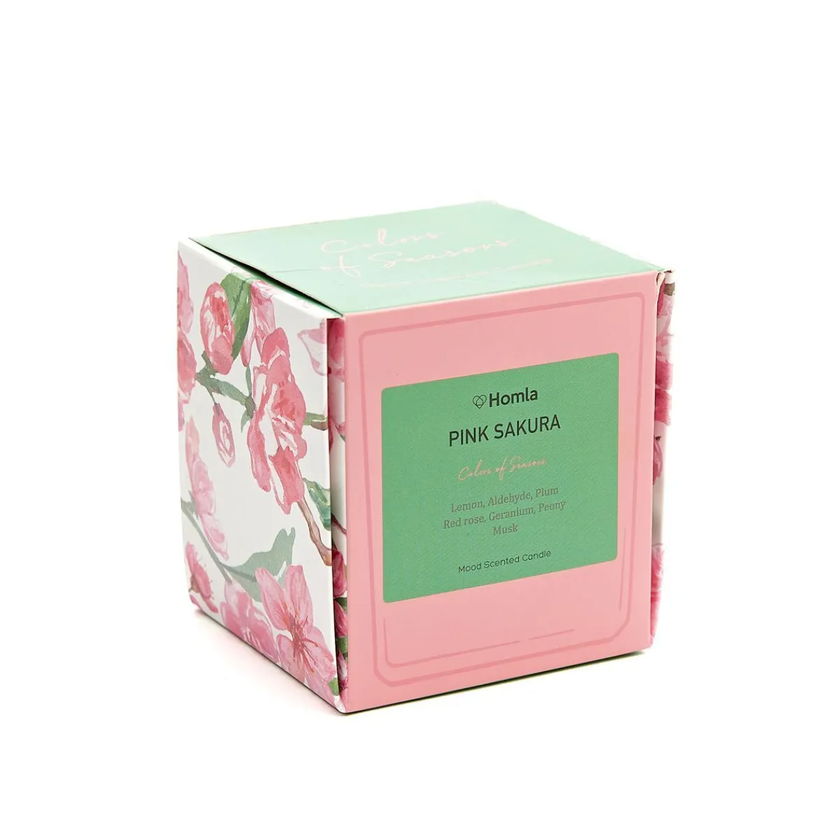 HOMLA Swieca Zapachowa Colors Of Seasons Pink Sakura 150 G