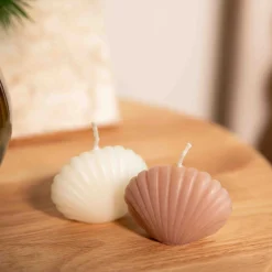 HOMLA Swieca Zapachowa Monte Muszelki 2 Szt. 6X4,5 Cm