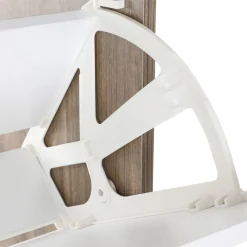 HOMLA Szafka Na Buty Eira Z Bialymi Frontami 60X24X114 Cm