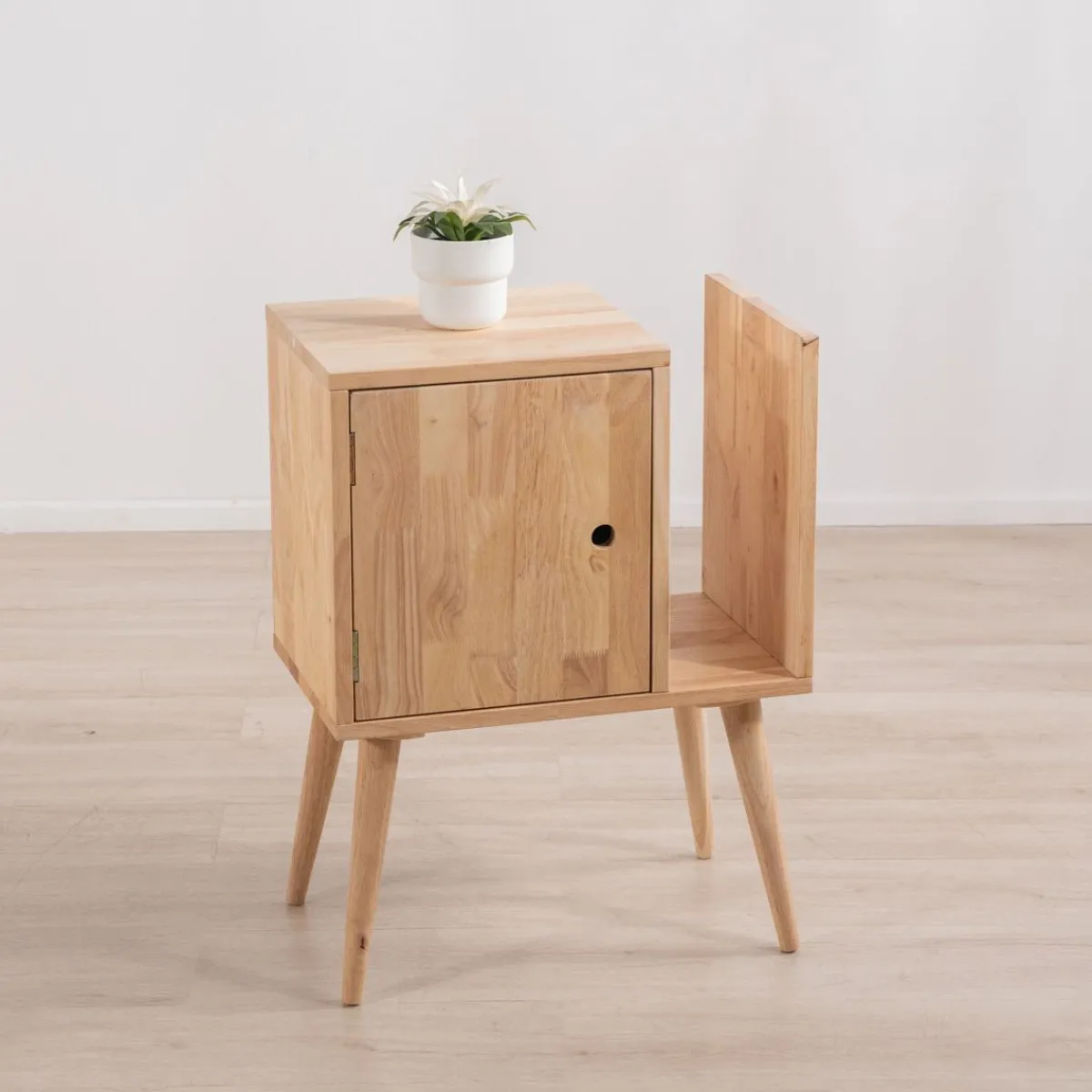 HOMLA Szafka Nocna Sinar Naturalny 50X30X66,5 Cm